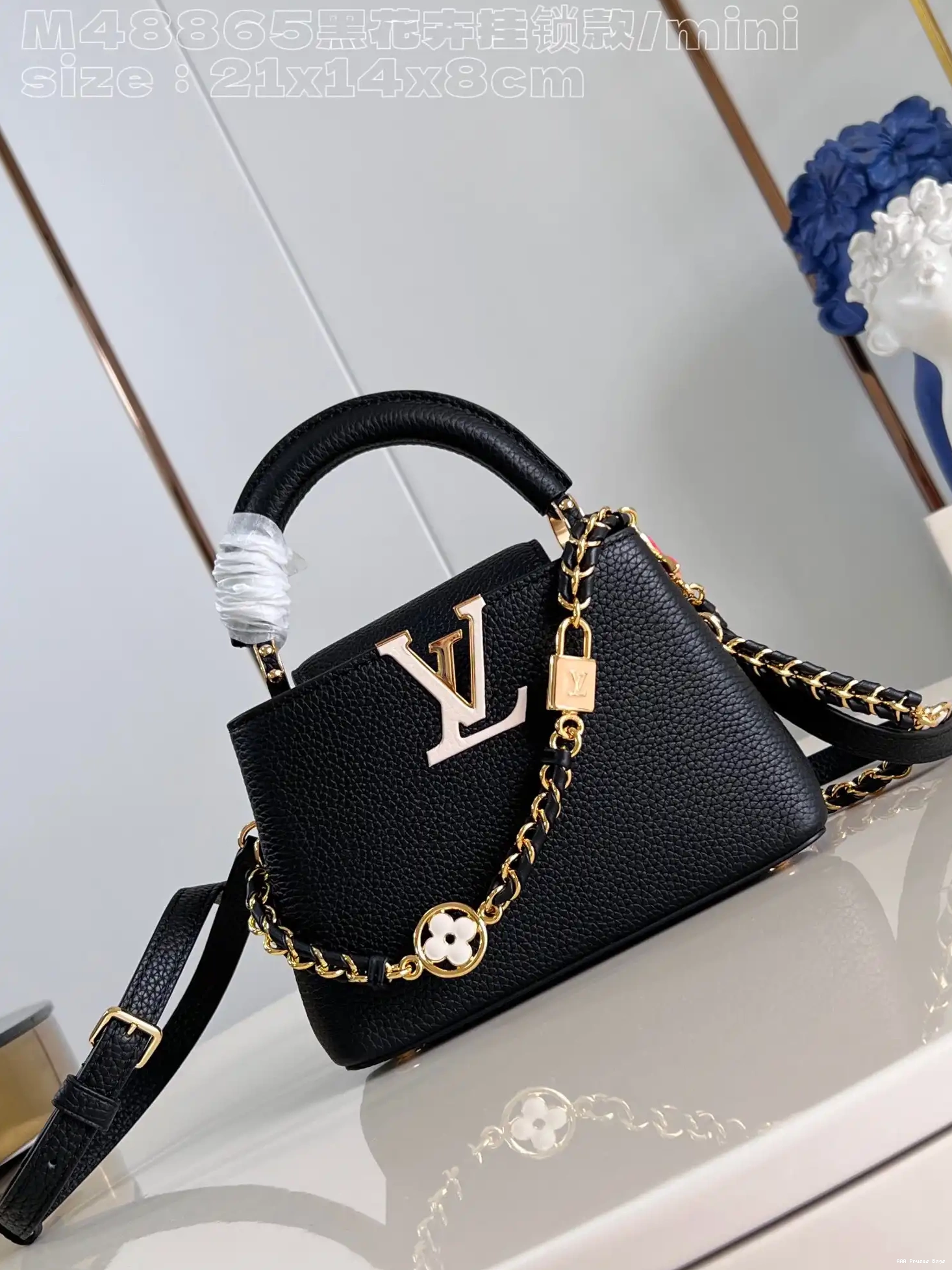 AAA Pruses Bags LOUIS CAPUCINES VUITTON MINI-21*14*8CM 0701